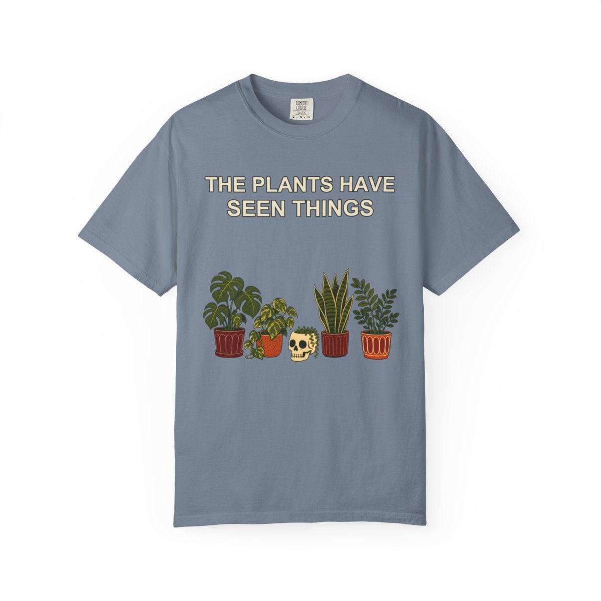 Botanical Vibes T-Shirt Blue Jean / S Funny Houseplant Halloween Shirt - Plant Parent Tee