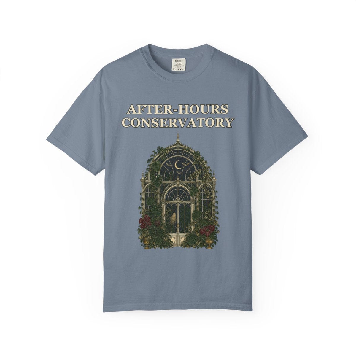 Botanical Vibes T-Shirt Blue Jean / S Gothic Greenhouse Halloween Shirt - Botanical Tee