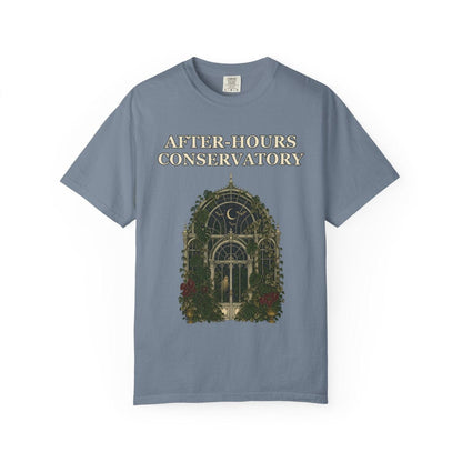 Botanical Vibes T-Shirt Blue Jean / S Gothic Greenhouse Halloween Shirt - Botanical Tee