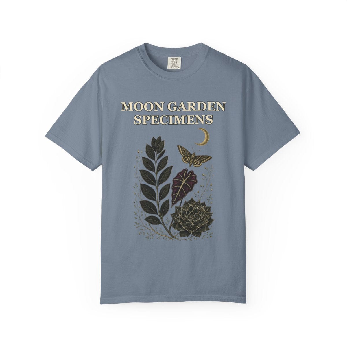 Botanical Vibes T-Shirt Blue Jean / S Gothic Herbarium Halloween Shirt - Plant Witch Tee