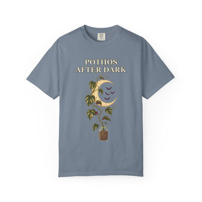 Botanical Vibes T-Shirt Blue Jean / S Pothos Halloween Shirt - Gothic Botanical Tee