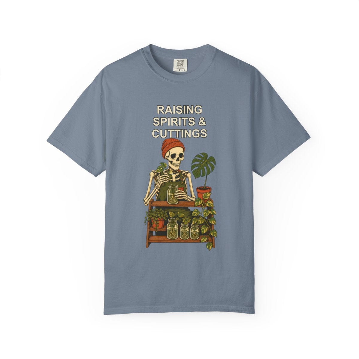 Botanical Vibes T-Shirt Blue Jean / S Skeleton Propagation Halloween Shirt - Plant Lover Tee