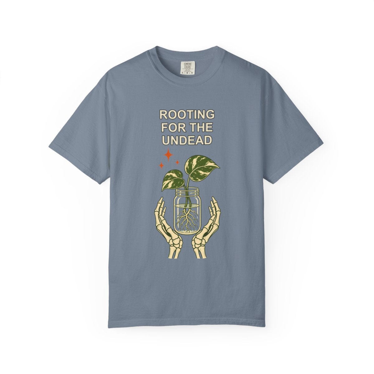 Botanical Vibes T-Shirt Blue Jean / S Skeleton Propagation Shirt - Halloween Plant Tee