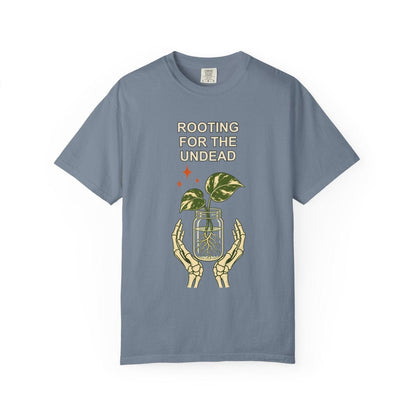 Botanical Vibes T-Shirt Blue Jean / S Skeleton Propagation Shirt - Halloween Plant Tee
