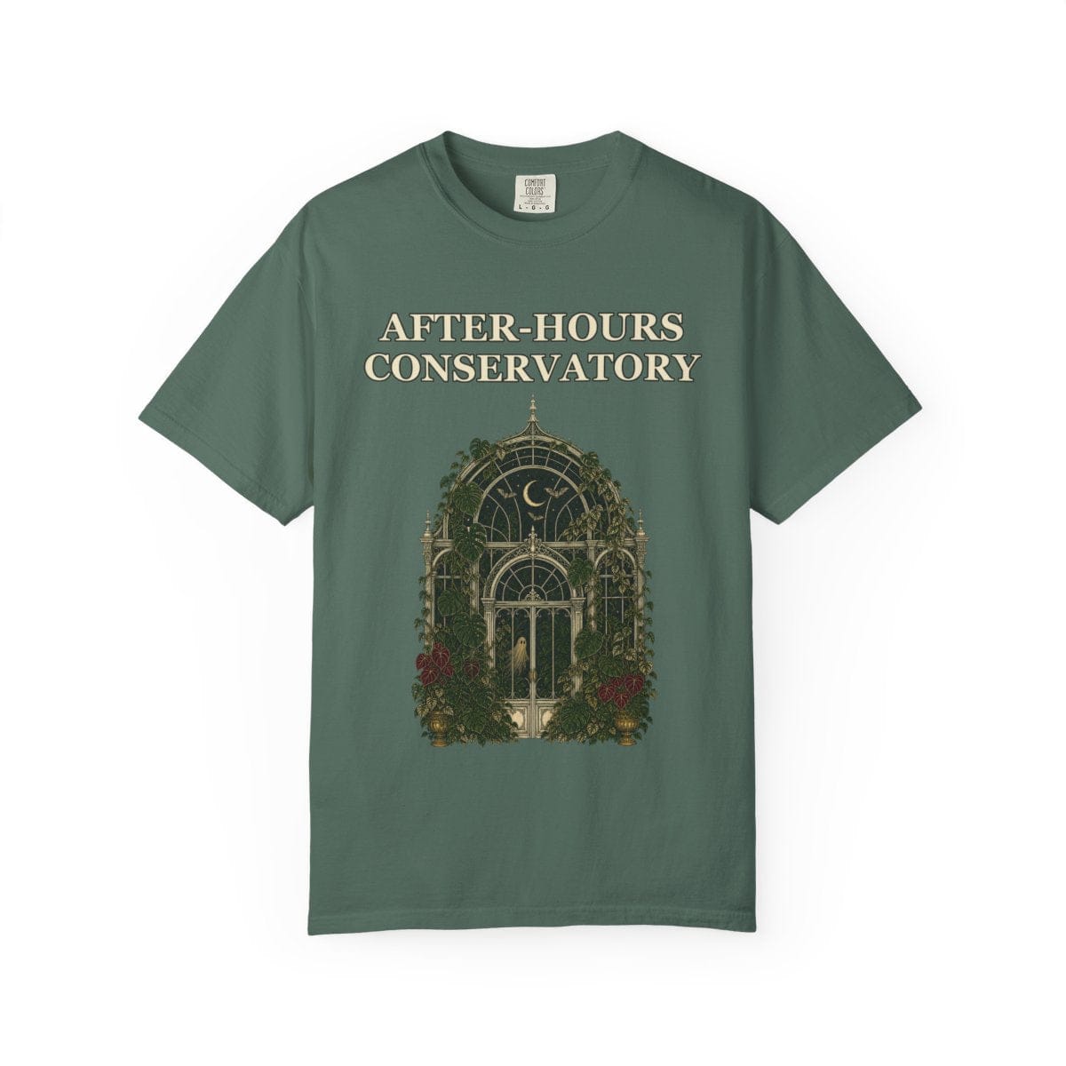 Botanical Vibes T-Shirt Blue Spruce / S Gothic Greenhouse Halloween Shirt - Botanical Tee