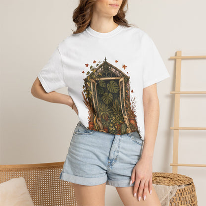 Botanical Vibes T-Shirt Blue Spruce / S Harvest Greenhouse T-Shirt - Fall Houseplant Art