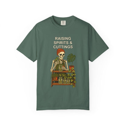 Botanical Vibes T-Shirt Blue Spruce / S Skeleton Propagation Halloween Shirt - Plant Lover Tee