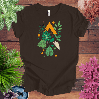 Printify T-Shirt Brown / S Botanical Houseplant Modern T-Shirt