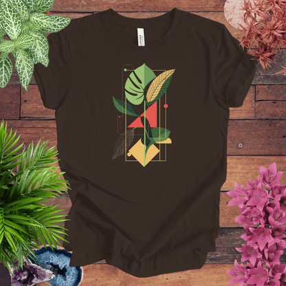 Printify T-Shirt Brown / S Botanical Houseplant Retro T-Shirt