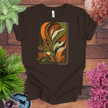 Printify T-Shirt Brown / S Houseplants Box Retro T-Shirt