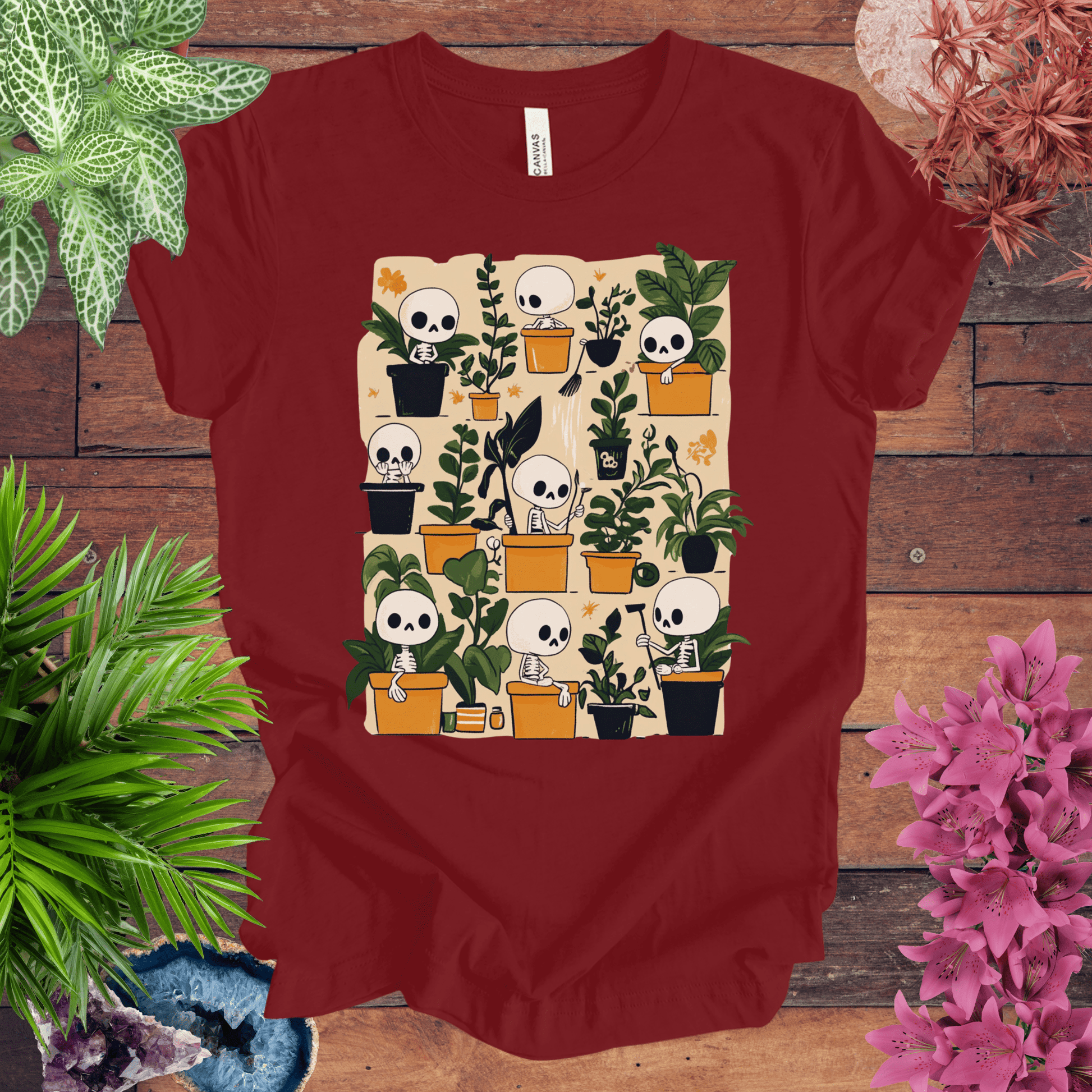Printify T-Shirt Cardinal / S Bone to Pick with My Plants T-Shirt