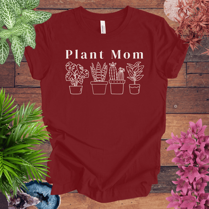 Printify T-Shirt Cardinal / S Plant Mom T-Shirt