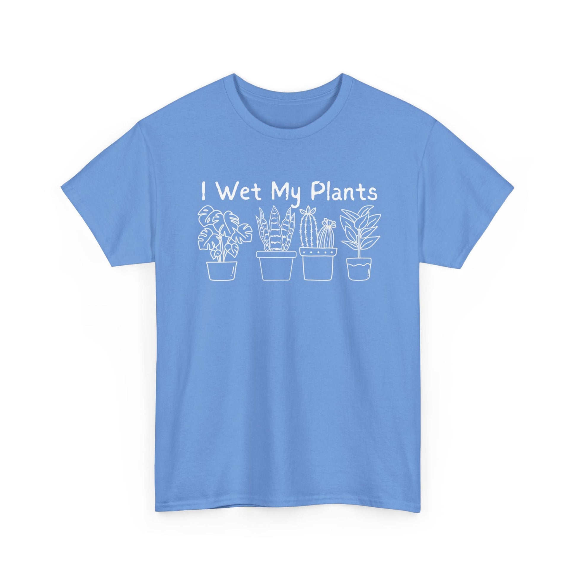 Printify T-Shirt Carolina Blue / S I Wet My Plants T-Shirt — Funny Plant Lover Tee for Gardeners
