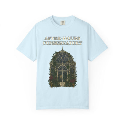 Botanical Vibes T-Shirt Chambray / S Gothic Greenhouse Halloween Shirt - Botanical Tee