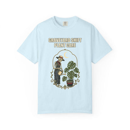 Botanical Vibes T-Shirt Chambray / S Skeleton Plant Care Halloween Shirt - Gardener Gift