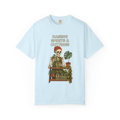 Botanical Vibes T-Shirt Chambray / S Skeleton Propagation Halloween Shirt - Plant Lover Tee