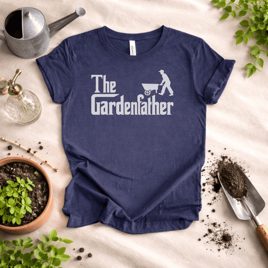 Printify T-Shirt Dad Gardening T-Shirt – “The Gardenfather” Funny Gardener Gift Tee