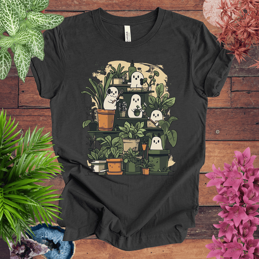 Printify T-Shirt Dark Grey Heather / S Ghost Gardener - Always Growing T-Shirt