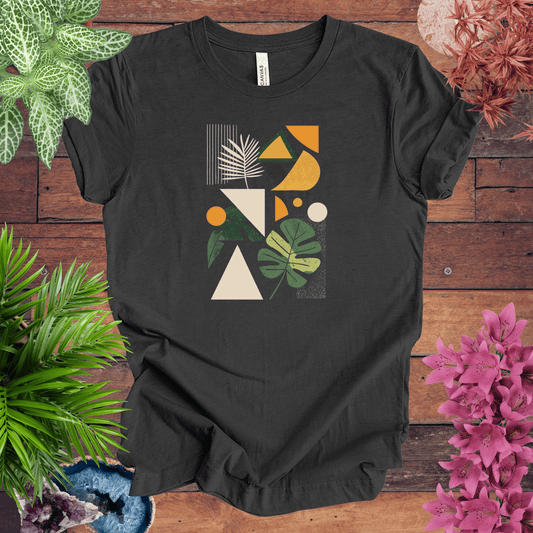 Printify T-Shirt Dark Grey Heather / S Modern Botanical Houseplant T-Shirt