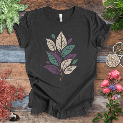 Printify T-Shirt Dark Grey Heather / S Pastel Botanical Bundle T-Shirt