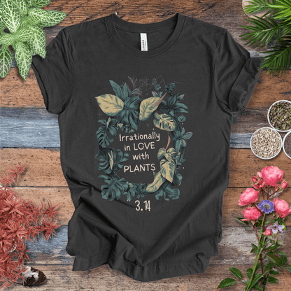 Printify T-Shirt Dark Grey Heather / S Pi Day Plant Lover T-Shirt