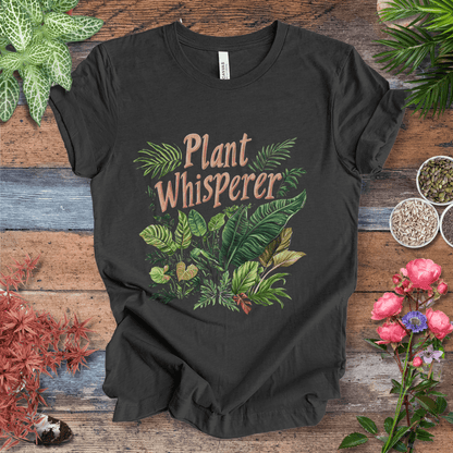 Printify T-Shirt Dark Grey Heather / S Plant Whisperer Tropical Luxe Jungle T-Shirt