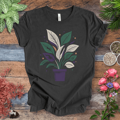 Printify T-Shirt Dark Grey Heather / S Potted Plant Aesthetic T-Shirt