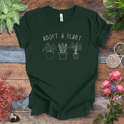 Printify T-Shirt Forest / S Adopt A Plant T-Shirt