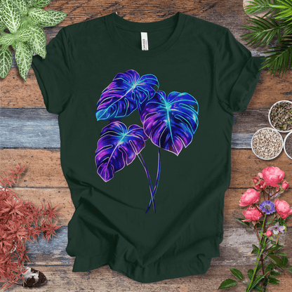 Printify T-Shirt Forest / S Bioluminescent Monstera Jungle Plant Lover Aesthetic T-Shirt