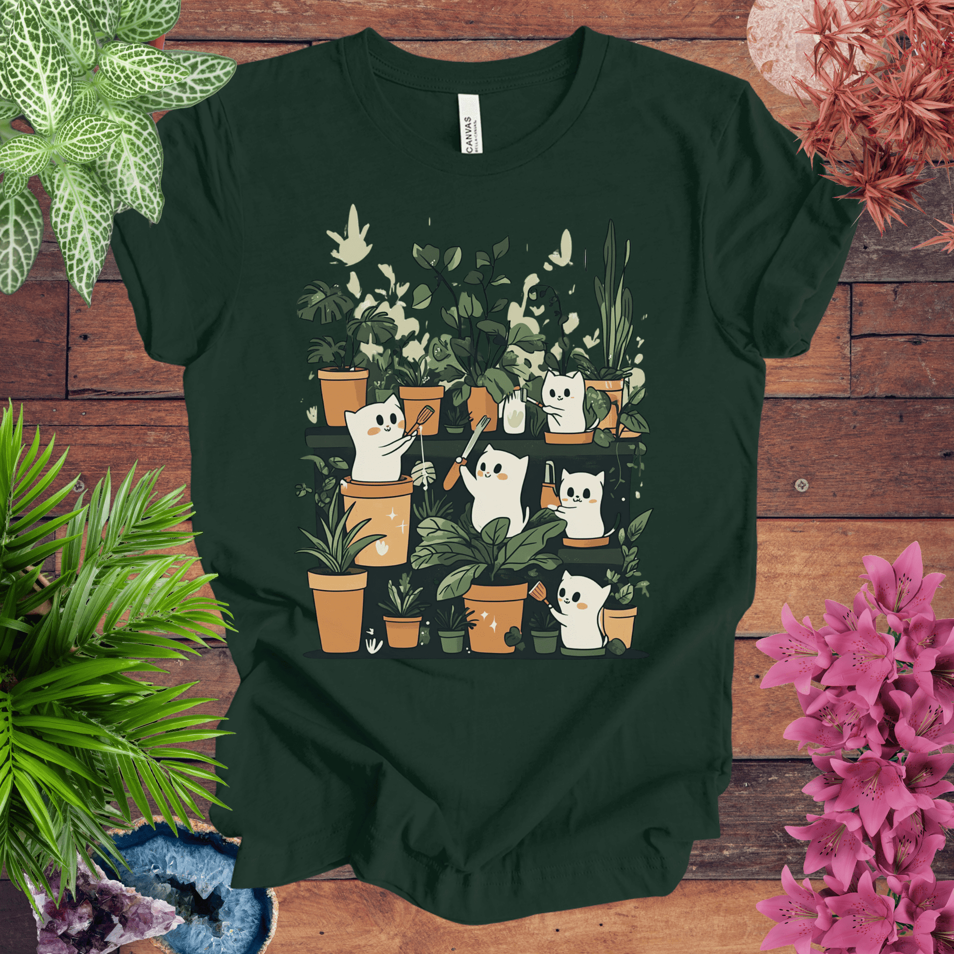 Printify T-Shirt Forest / S Boo-tiful Houseplants T-Shirt