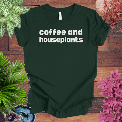 Printify T-Shirt Forest / S Coffee and Houseplants T-Shirt