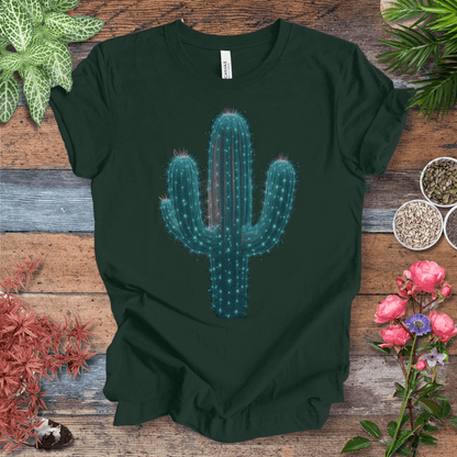 Printify T-Shirt Forest / S Cosmic Cactus Glow T-Shirt