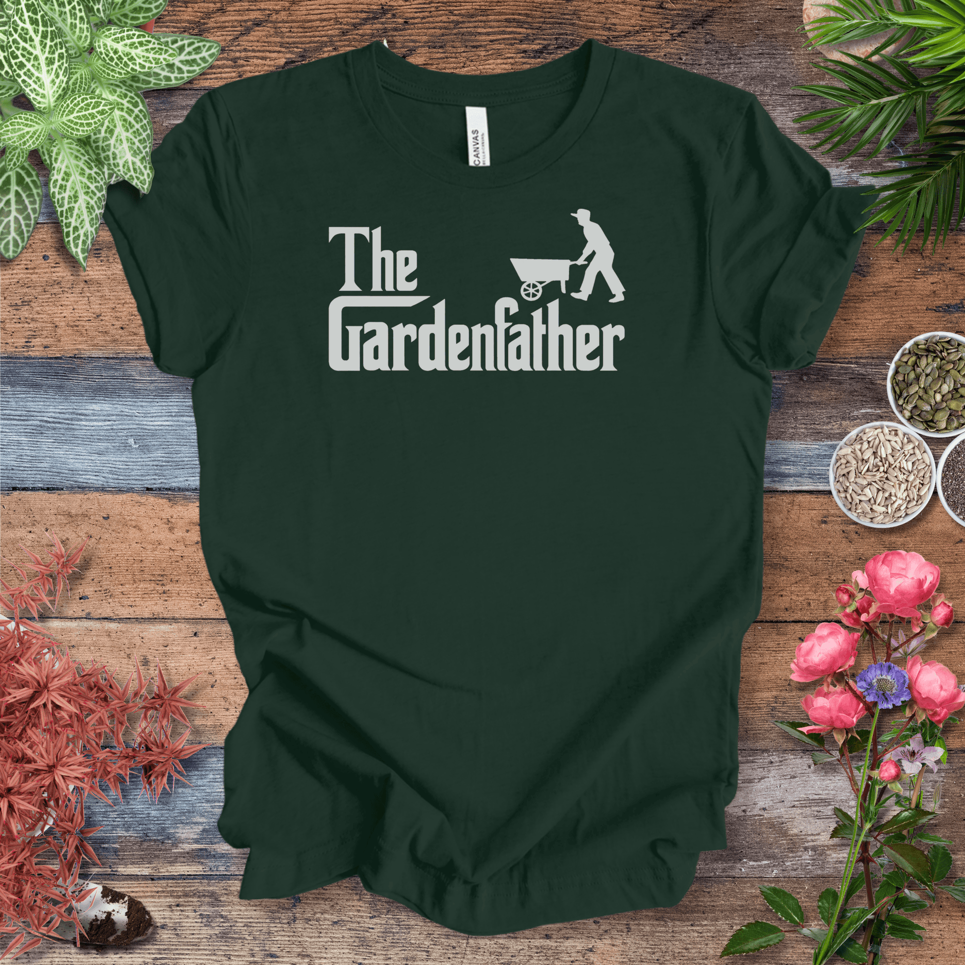 Printify T-Shirt Forest / S Dad Gardening T-Shirt – “The Gardenfather” Funny Gardener Gift Tee