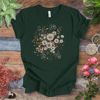 Printify T-Shirt Forest / S Golden Harvest Daisy Floral T-Shirt