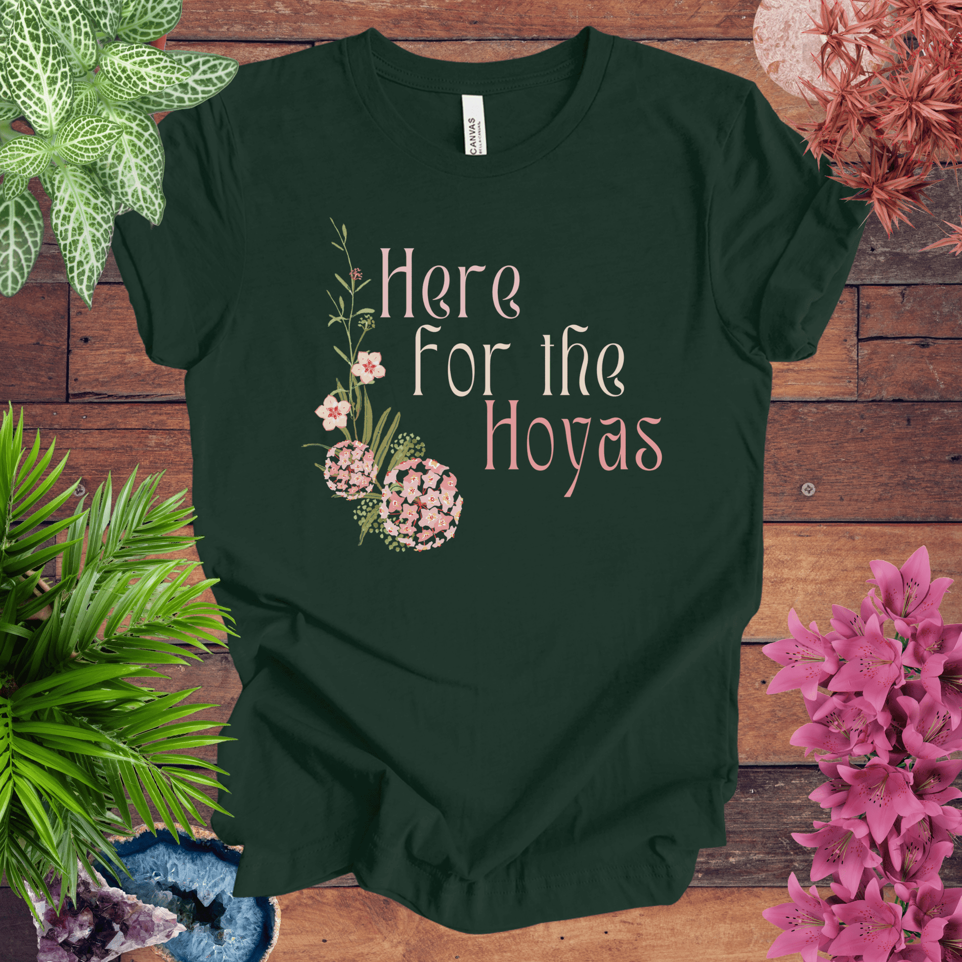 Printify T-Shirt Forest / S Here for the Hoyas T-Shirt