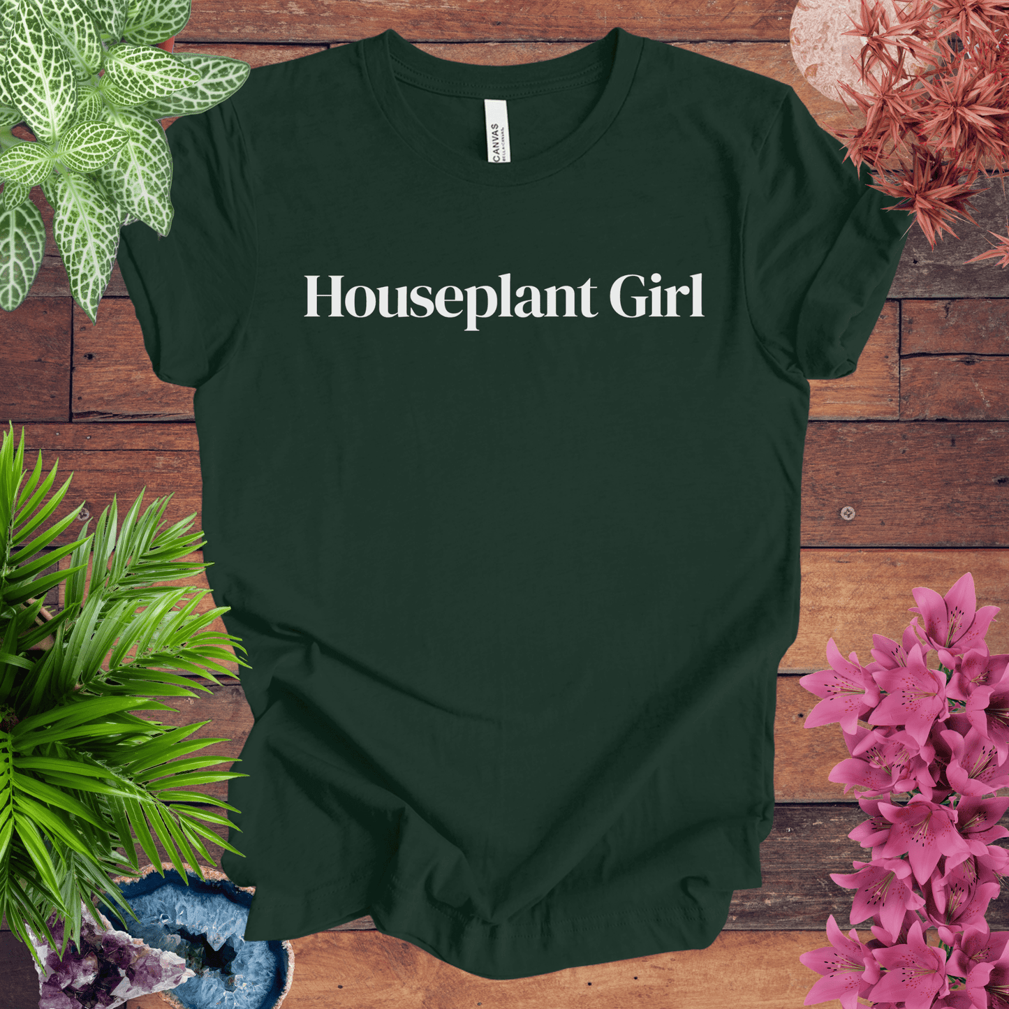 Printify T-Shirt Forest / S Houseplant Girl T-Shirt