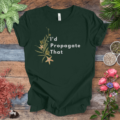 Printify T-Shirt Forest / S I’d Propagate That – Hoya Edition | Eco‑Friendly Botanical Tee