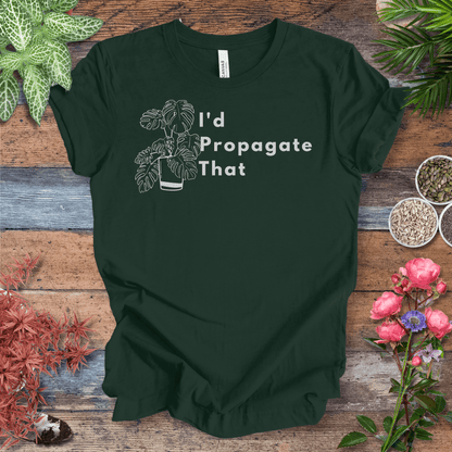 Printify T-Shirt Forest / S I’d Propagate That – Monstera Edition | Bold Plant Lover Tee