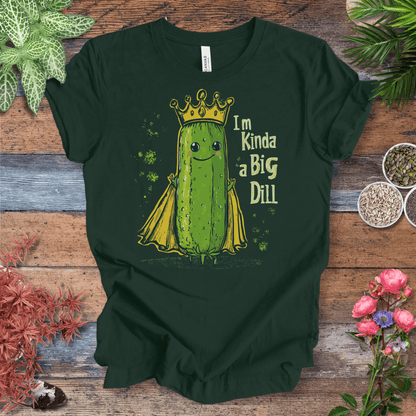 Printify T-Shirt Forest / S I’m Kinda a Big Dill – Pickle Royalty T-Shirt