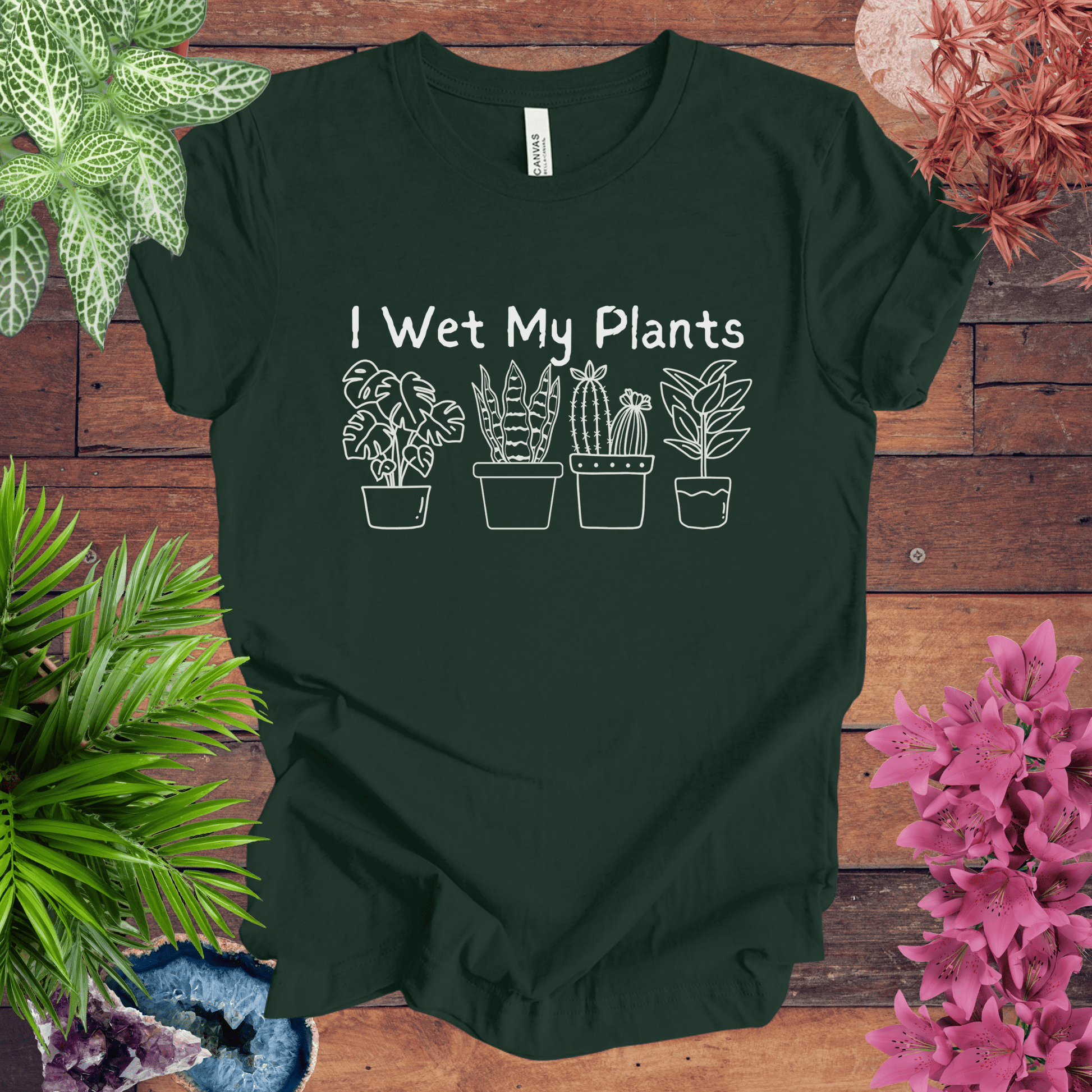 Printify T-Shirt Forest / S I Wet My Plants T-Shirt