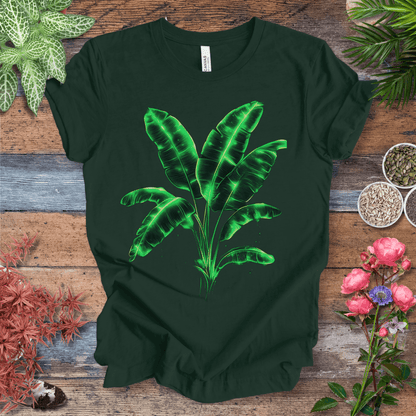 Printify T-Shirt Forest / S Neon Glow Banana Leaves Plant Lover Aesthetic T-Shirt