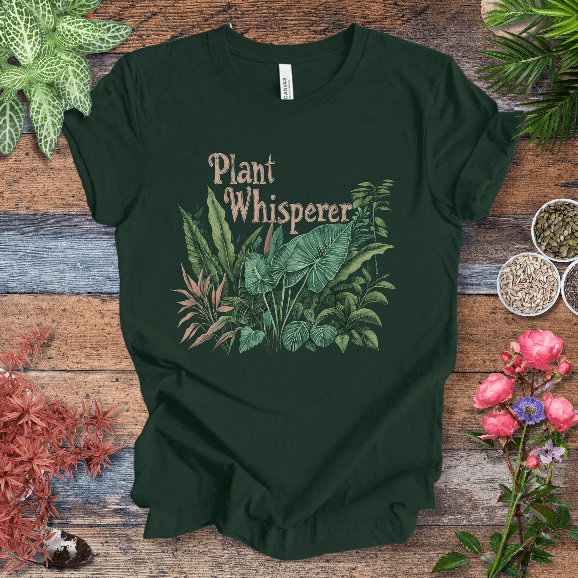 Printify T-Shirt Forest / S Plant Whisperer Houseplant T-Shirt