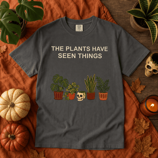 Botanical Vibes T-Shirt Funny Houseplant Halloween Shirt - Plant Parent Tee