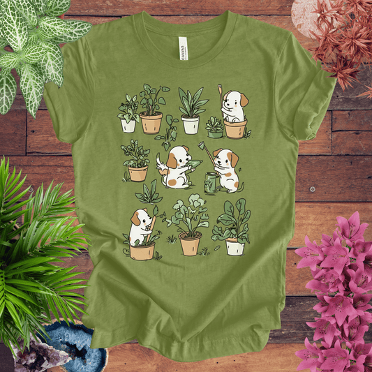 Printify T-Shirt Garden Paws - Playful Pups T-Shirt