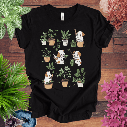 Printify T-Shirt Garden Paws - Playful Pups T-Shirt