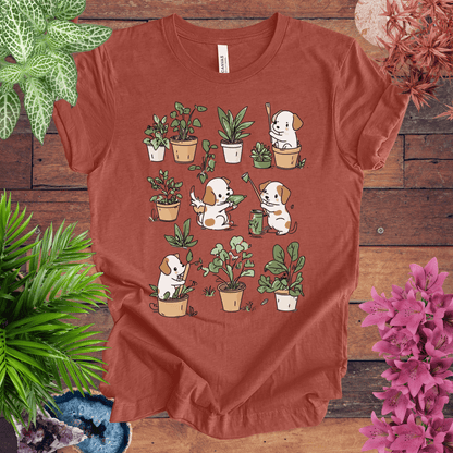 Printify T-Shirt Garden Paws - Playful Pups T-Shirt