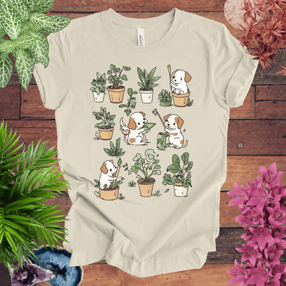Printify T-Shirt Garden Paws - Playful Pups T-Shirt