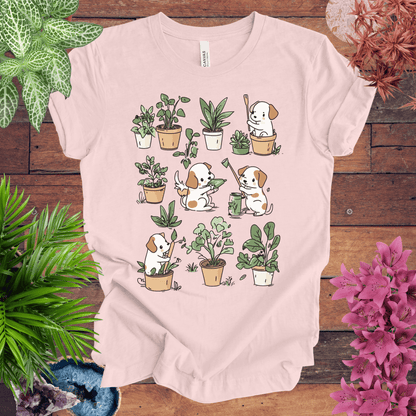 Printify T-Shirt Garden Paws - Playful Pups T-Shirt