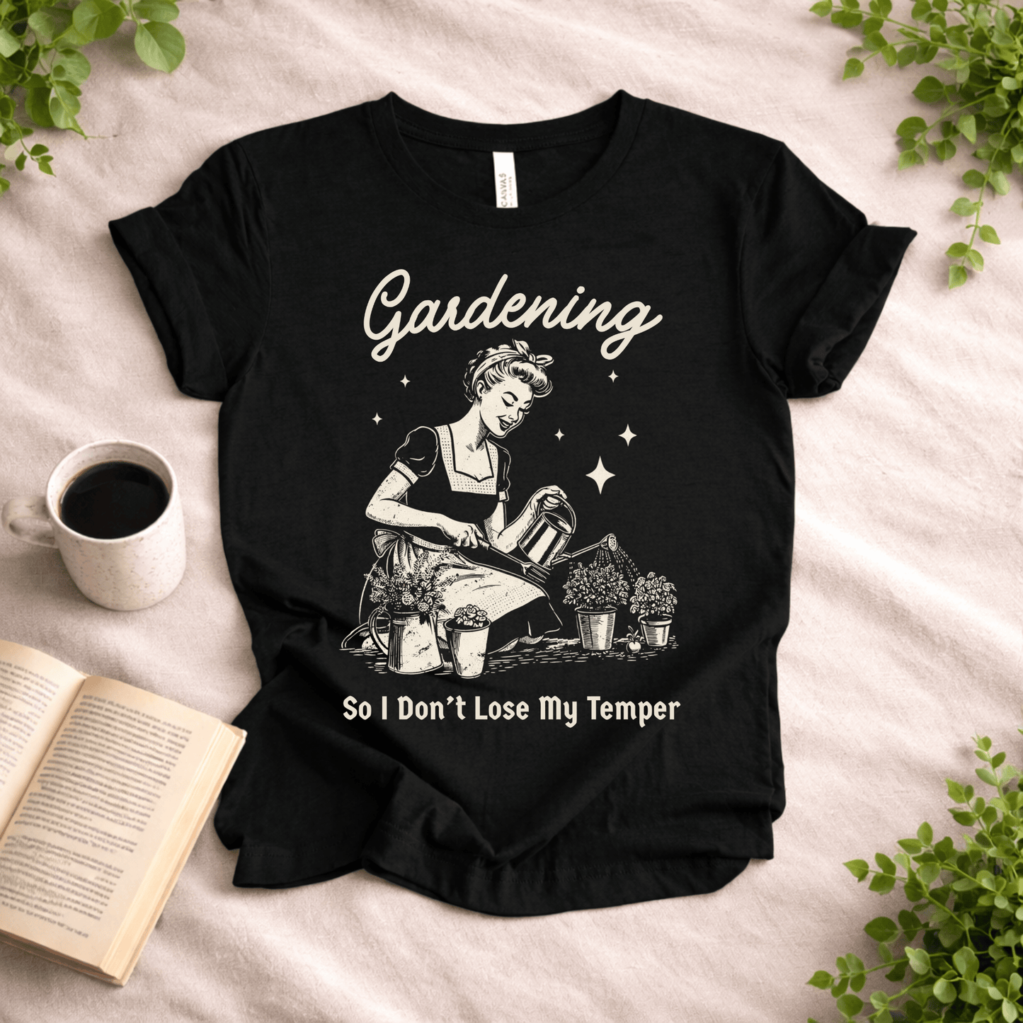 Printify T-Shirt Gardening T-Shirt – “So I Don’t Lose My Temper” Funny Gardener Tee