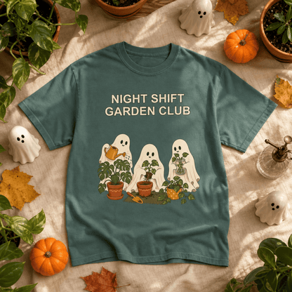 Botanical Vibes T-Shirt Ghost Gardening Halloween Shirt - Plant Lover Tee